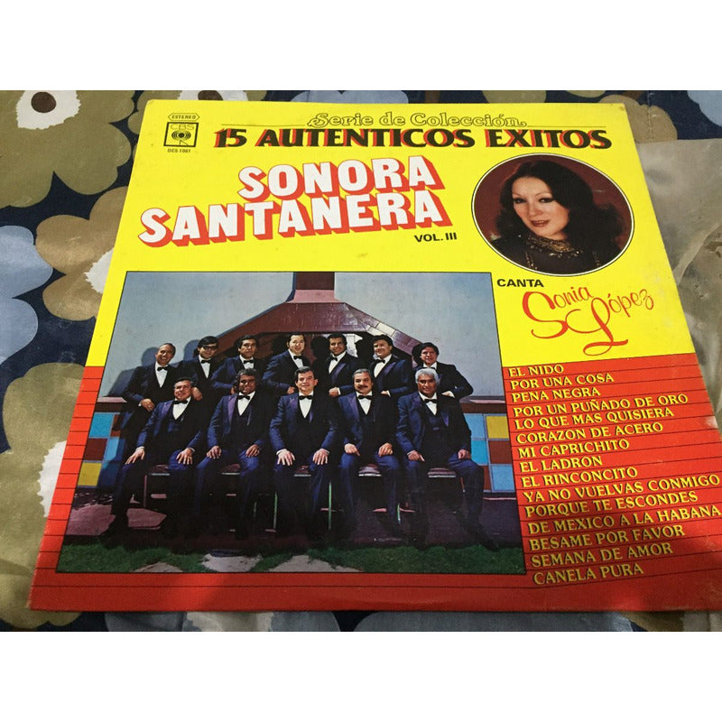 Lps Acetato 15 Autenticos Exitos Sonora Santanera