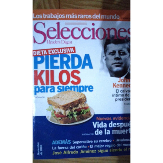 Revista Selecciones Readers Digest Noviembre 2003