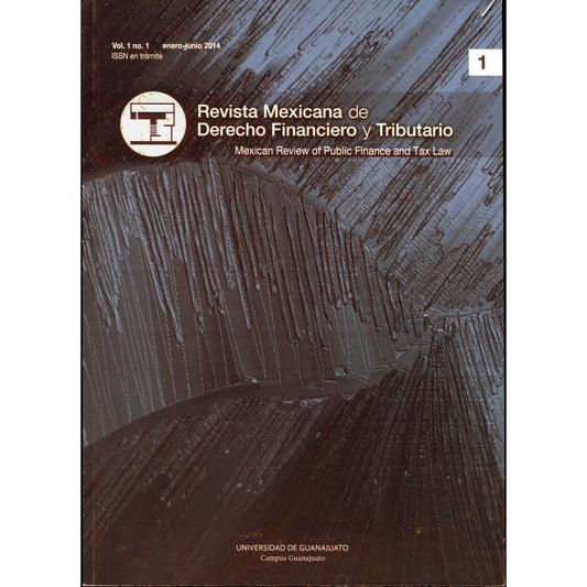 Revista Mexicana De Derecho Financiero Y Tributario Tomo 1/2