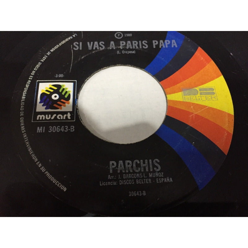 Lps 45 Rppm La Cancion De Parchis Grupo Parchis