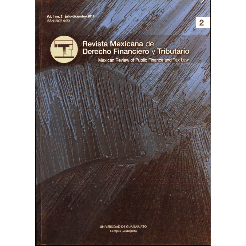 Revista Mexicana De Derecho Financiero Y Tributario Tomo 1/2