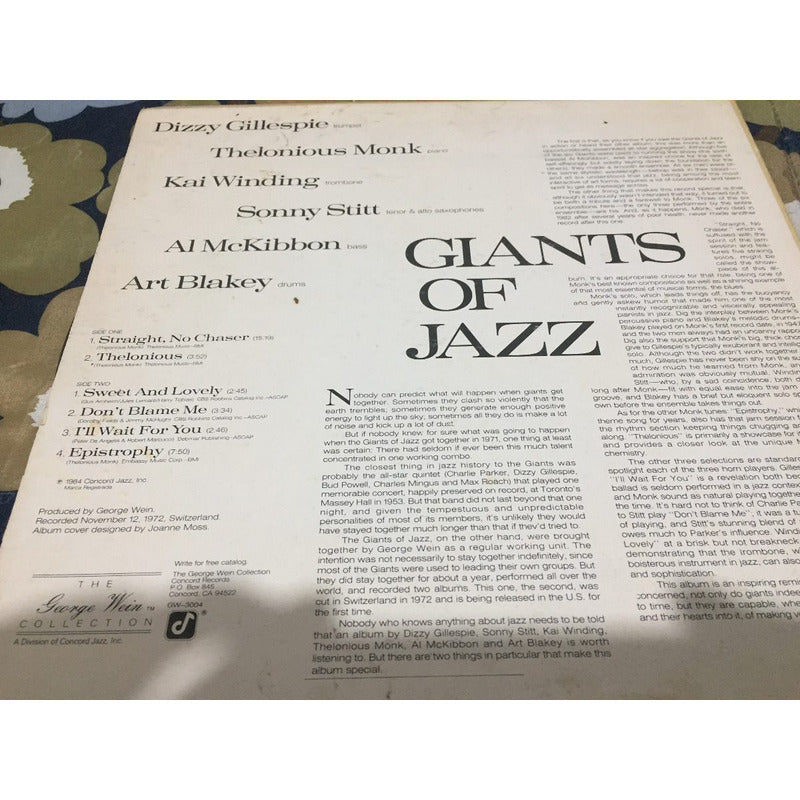 Lps Acetato Giants Of Jazz