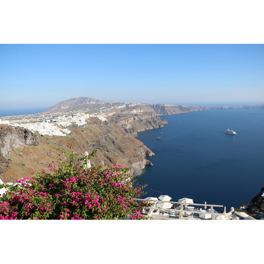 Bougainvillea-santorini-greece Fotografia