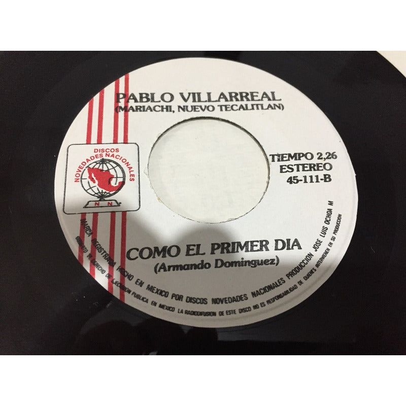 Lps 45 Rppm Pablo Villareal Con Mariachi Nuevo Tecalitlan