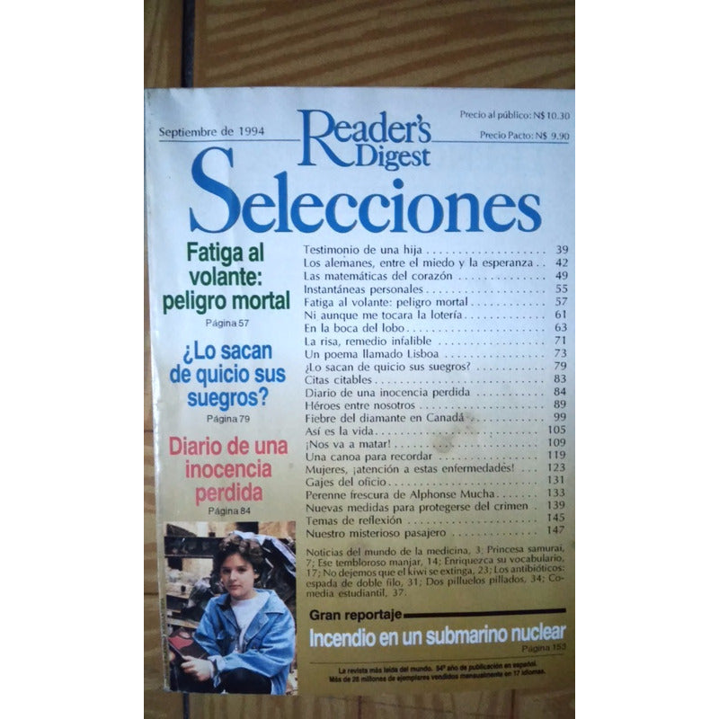 Revista Selecciones Readers Digest Septiembre 1994